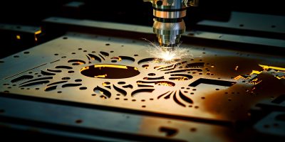 a-maquina-do-laser-do-cnc-corta-uma-folha-de-metal